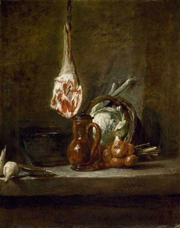 Still Life with a Leg of Lamb (1730) - Jean-Siméon Chardin