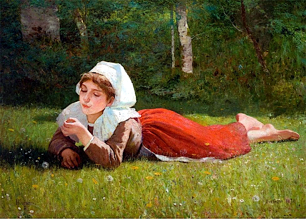 What O'Clock is it ?(1858) - Thomas Hovenden