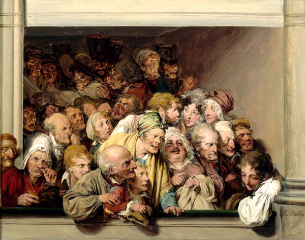 Une loge, un jour de spectacle gratuit (1830) - Louis Leopold Boilly