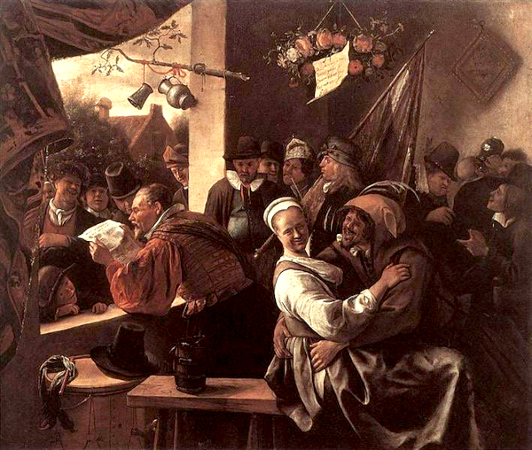 The Rhetoricians (entre 1665 and 1668 ) - Jan Steen