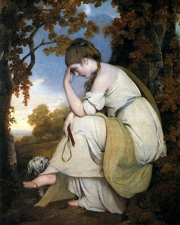 Maria, from Sterne, a Companion to the Picture of Edwin (1781) - Joseph Wright of derby
