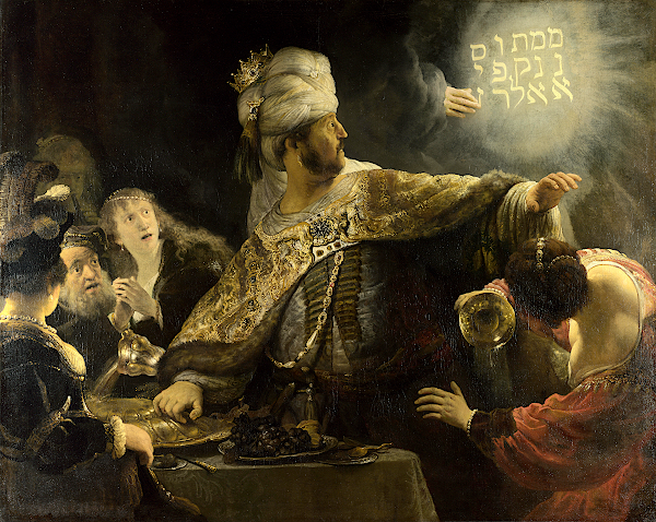 Le festin de Baltazar (1635) - Rembrandt