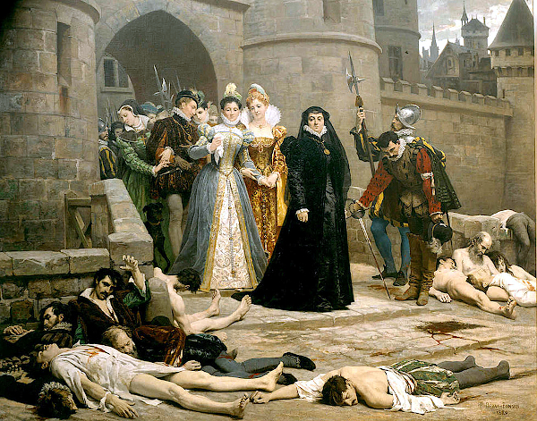 Un matin devant la porte du Louvre (1880) - Edouard Debat-Ponsan 