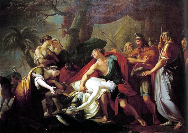 Achille se lamentant sur le corps de Patrocle 1723) - Gavin Hamilton