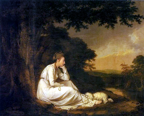 Maria, A Sentimental Journey' by Laurence Sterne (1777) - Joseph Wright of Derby
