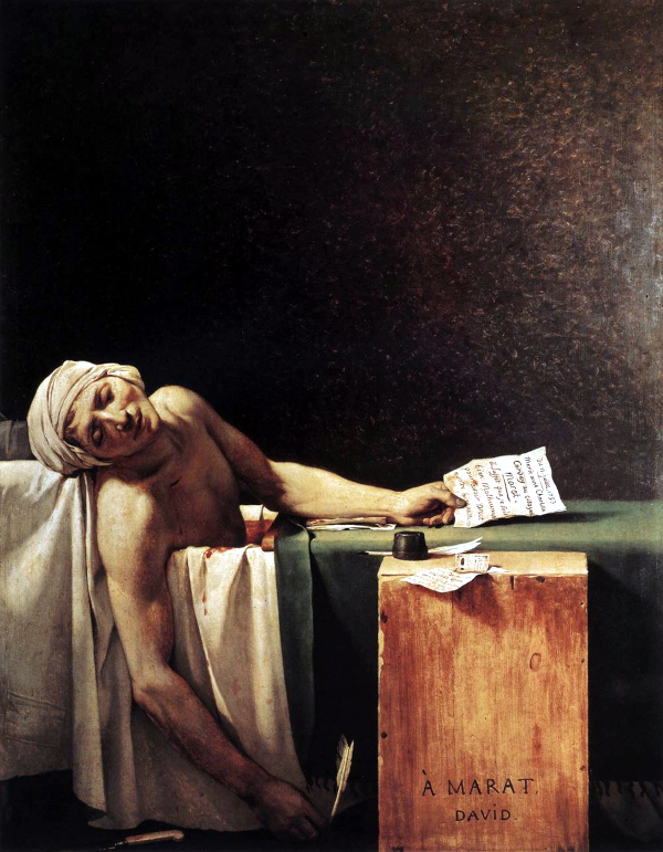 La Mort de Marat (1793) - Jacques-Louis David