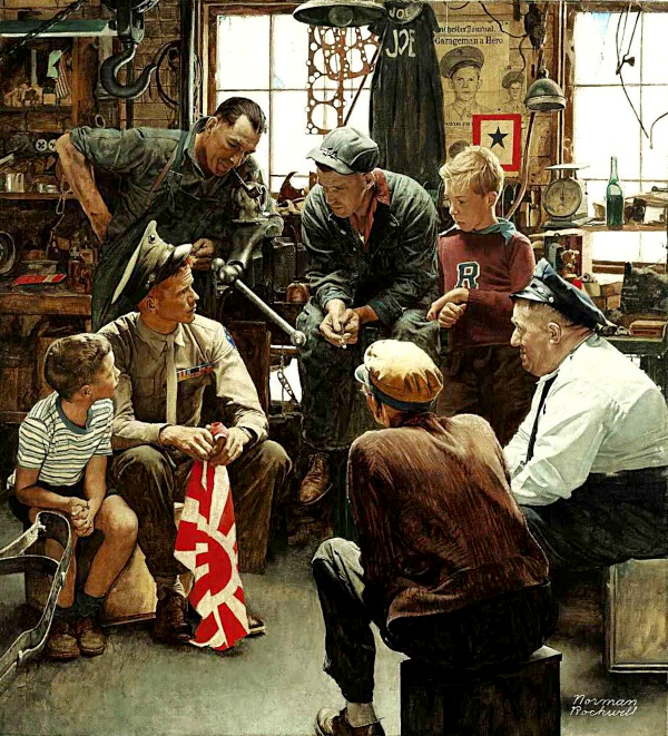homecoming (1945) - Norman Rockwell