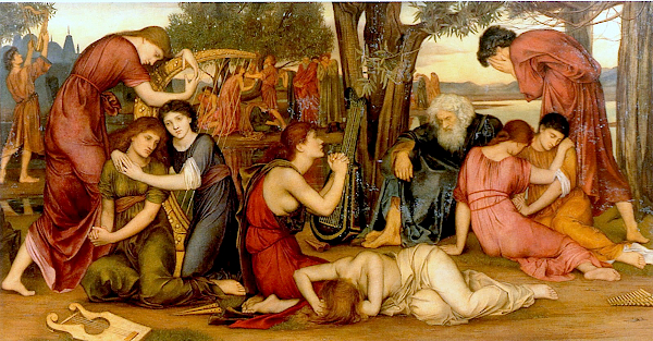By the Waters of Babylon (1883) - Evelyn De Morgan