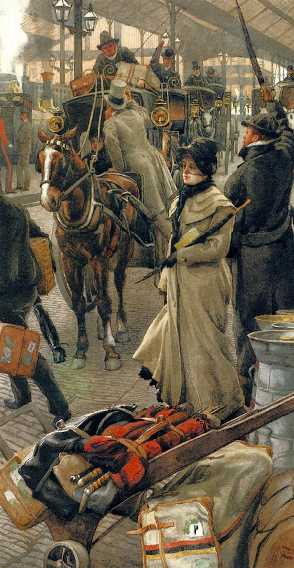 The Departure Platform, Victoria Station (1880) - James Tissot