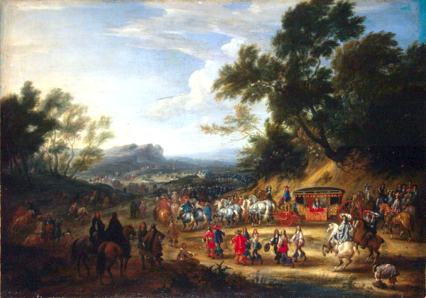 Louis XIV Travelling (1664) - Adam van der Meulen