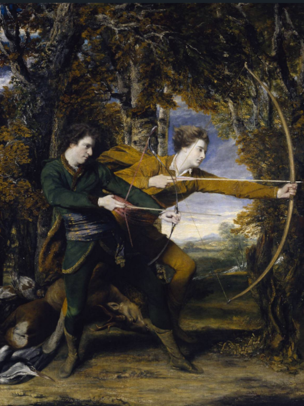 les archers. colonel acland et lord sydney (1769) - Joshua Reynolds