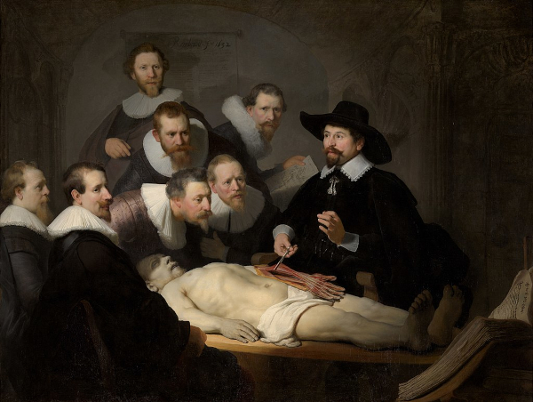 La Leçon d'anatomie du docteur Tulp (1632) - Rembrandt