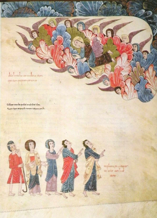 The Apparition of Christ in the clouds (975) - Ende